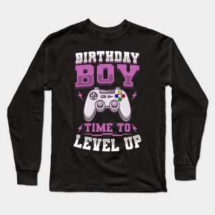 Birthday Boy Time To Level Up Gift Long Sleeve T-Shirt